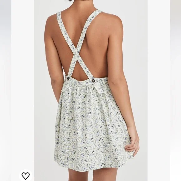 Free People Women's Petunia Mini Dress, Tea Combo, Floral - Picture 3 of 13